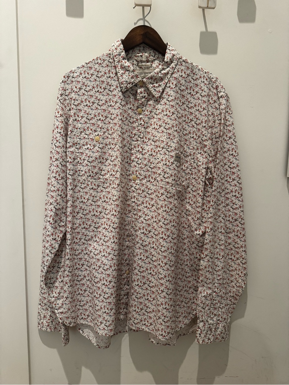 Ralph Lauren | Floral Pattern Off-White Button-Down Shirt | XXL